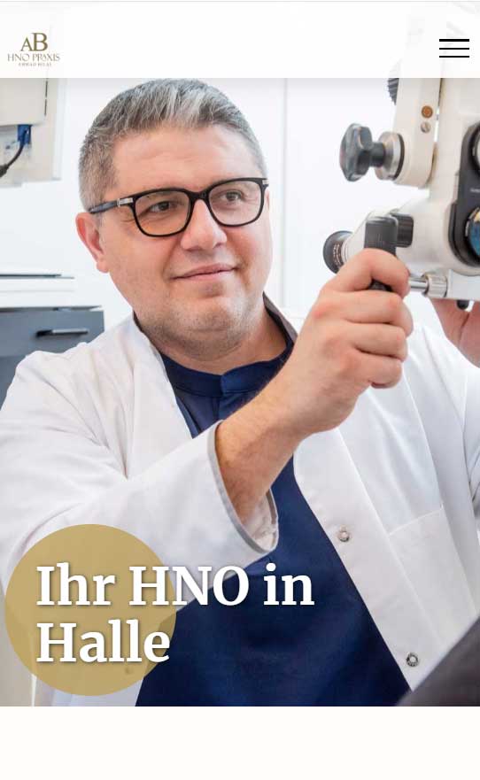 Webdesign: HNO in Halle
