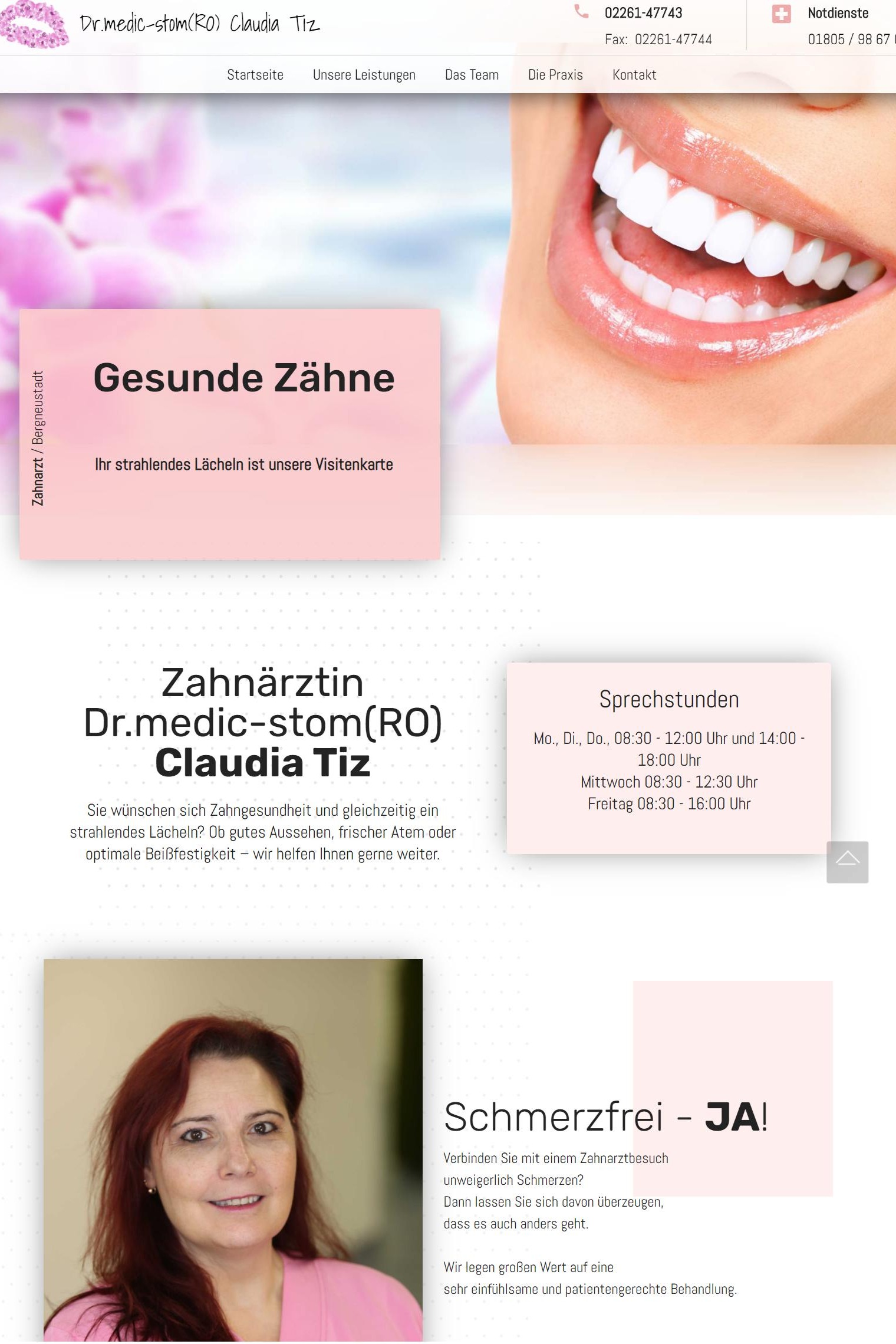 Webdesign - Zahnarzt