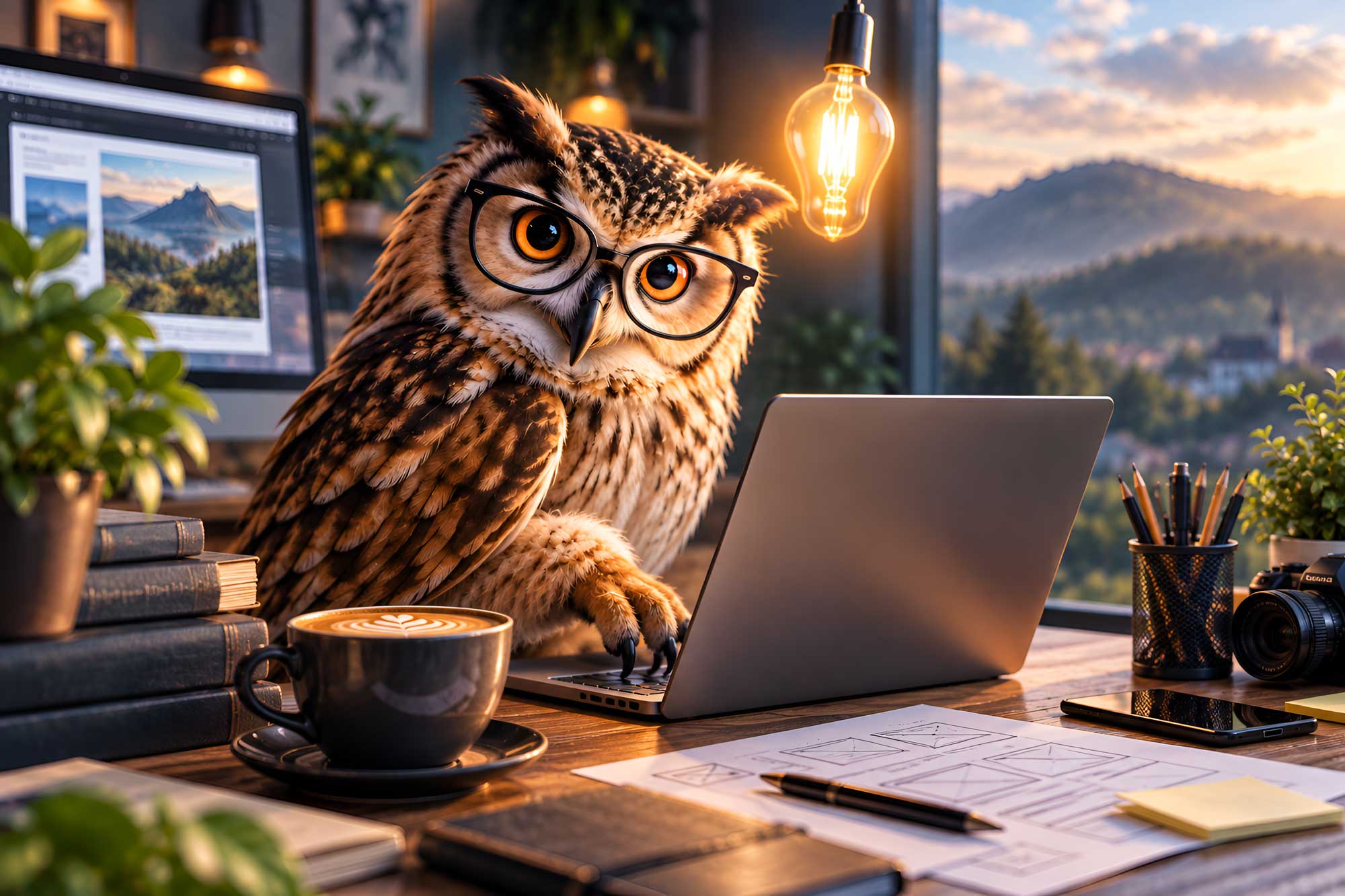 Bild einer Giraffe . Webdesign aus Oberberg