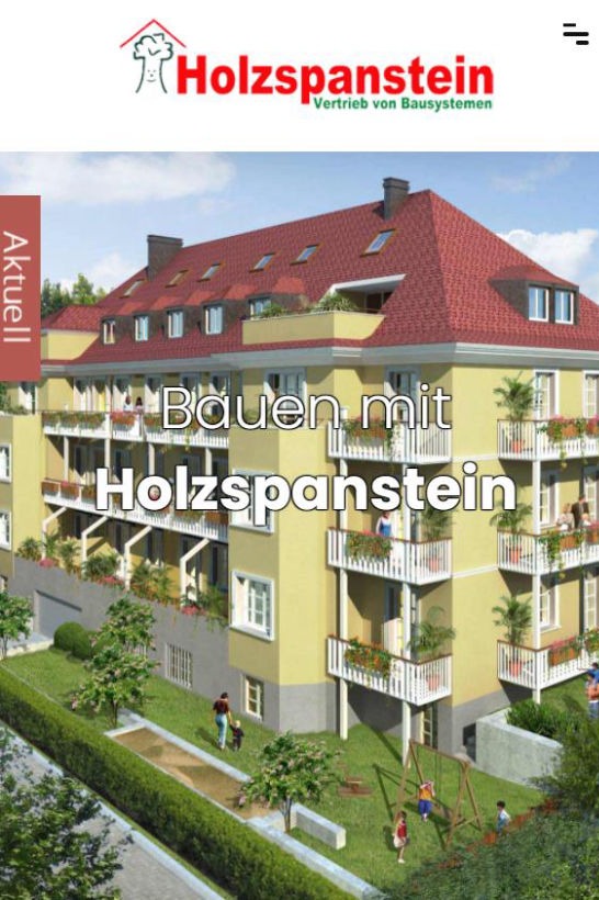 Webdesign: Holzbeton