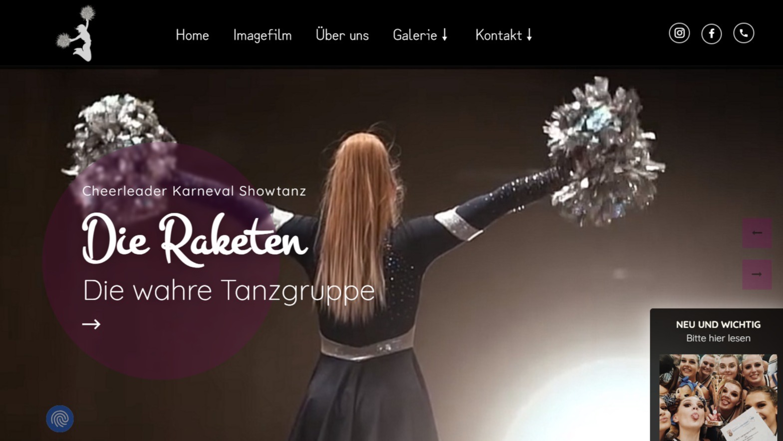 Webdesign: Showtanz