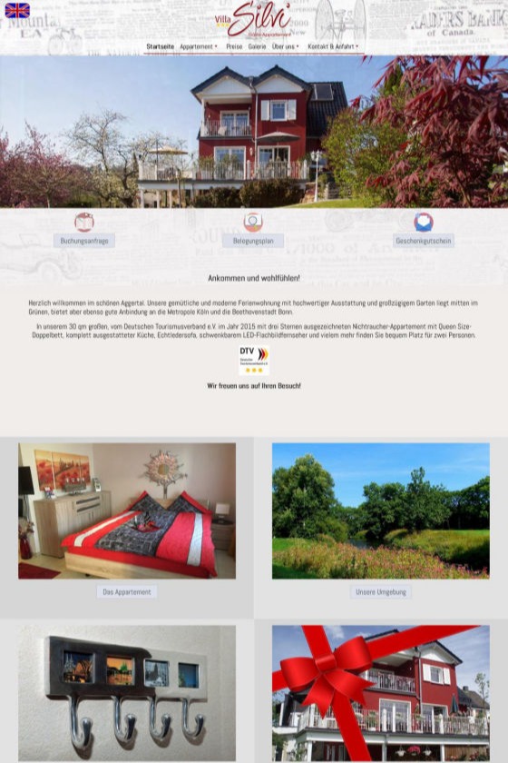 Webdesign - Ferienwohnung in Lohmar